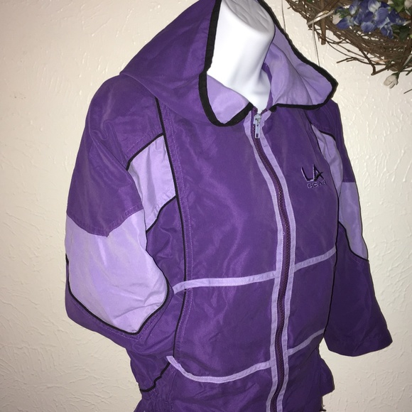 LA Gear Hooded Jacket Girls Size 7/8 - Picture 1 of 14